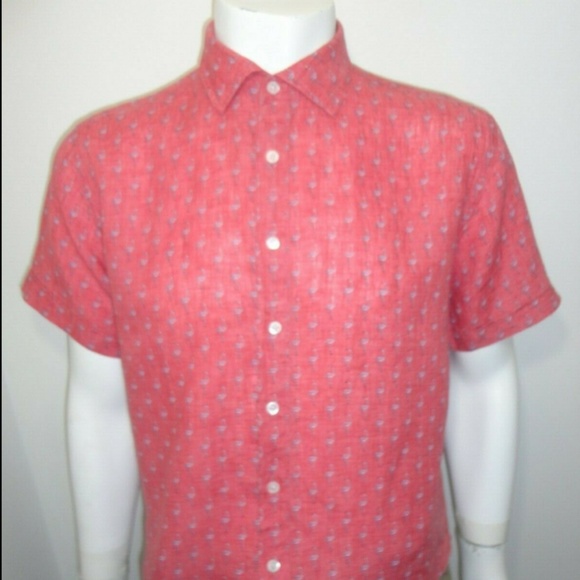 RODD & GUNN Hans Bay Regular Fit Flamingo Print 09/24 - Picture 4 of 9